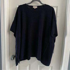 Loft Navy Blue Poncho